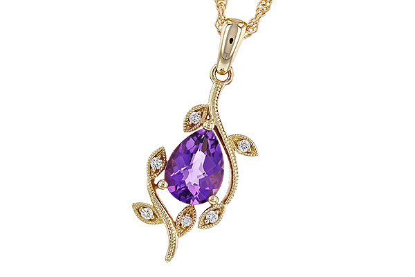 H274-85233: NECKLACE .88 AMETHYST .93 TGW (8x6MM AMY)