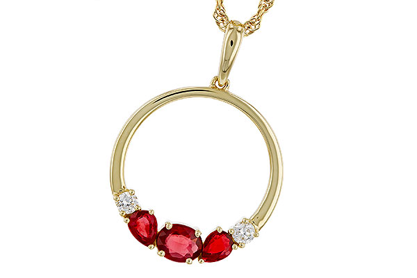 H274-86161: NECKLACE .79 RUBY .89 TGW