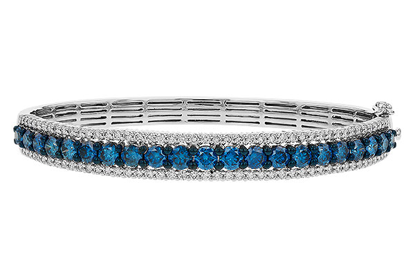 H274-87061: BANGLE 4.05 BLUE DIAS 5.50 TW