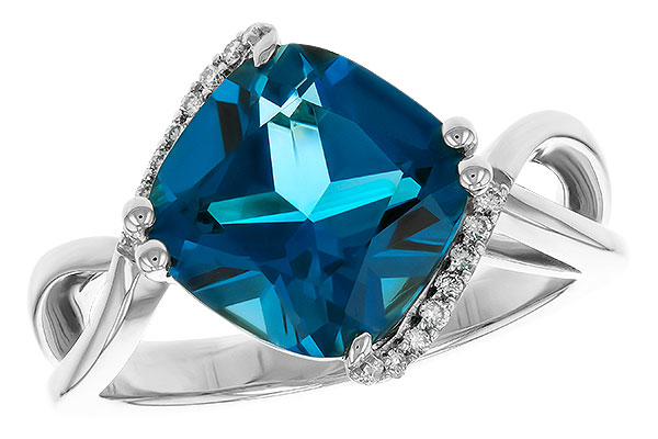 H274-88870: LDS RG 4.42 LONDON BLUE TOPAZ 4.50 TGW (10MM LBT)