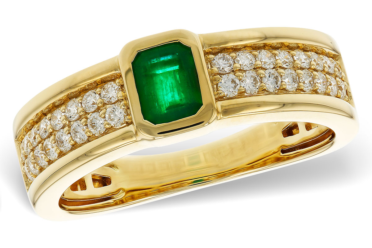 H274-88897: LDS RG .42 EMERALD .75 TGW (5x4MM EM)