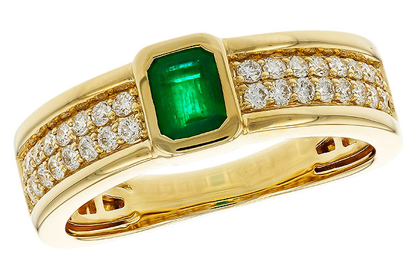 H274-88897: LDS RG .42 EMERALD .75 TGW (5x4MM EM)