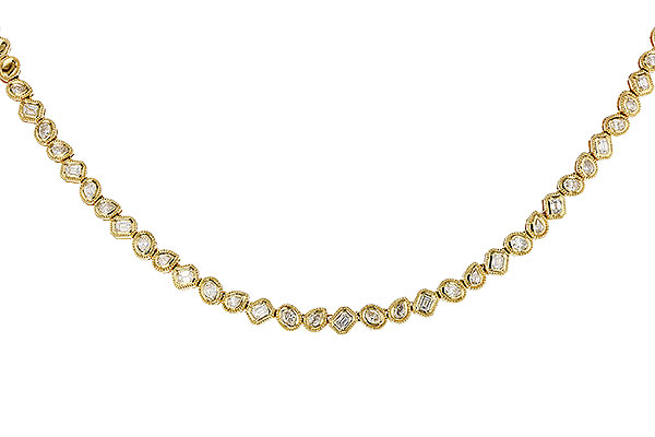 H274-89806: NECKLACE 2.25 TW FANCY CUT DIAS (17.25")