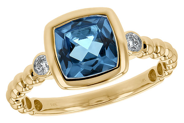 K189-38879: LDS RG 1.57 BLUE TOPAZ 1.65 TGW