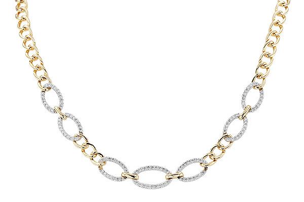 K273-93406: NECKLACE 1.12 TW (17")(INCLUDES BAR LINKS)