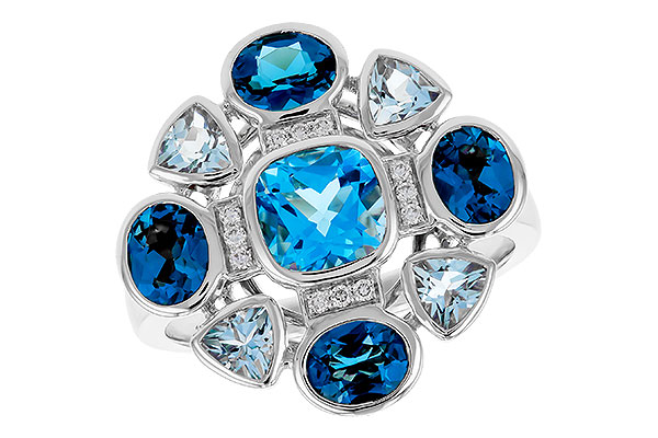 K274-85197: LDS RG 3.19 TW BLUE TOPAZ 3.25 TGW