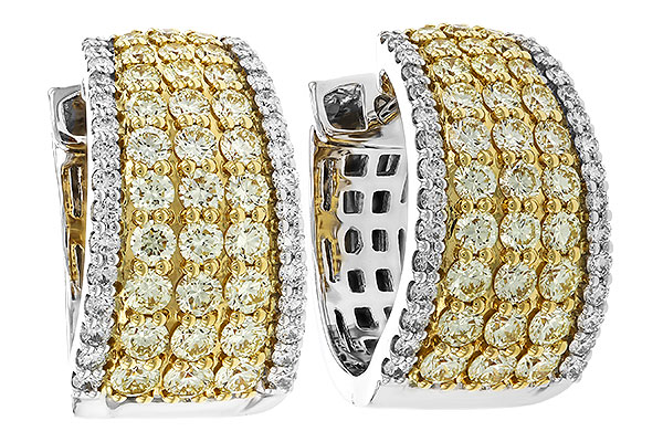 K274-87079: EARRINGS 1.52 YELLOW DIAS 1.96 TW