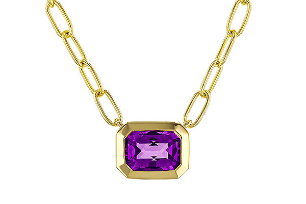K274-87988: NECKLACE .82 AMETHYST (18")