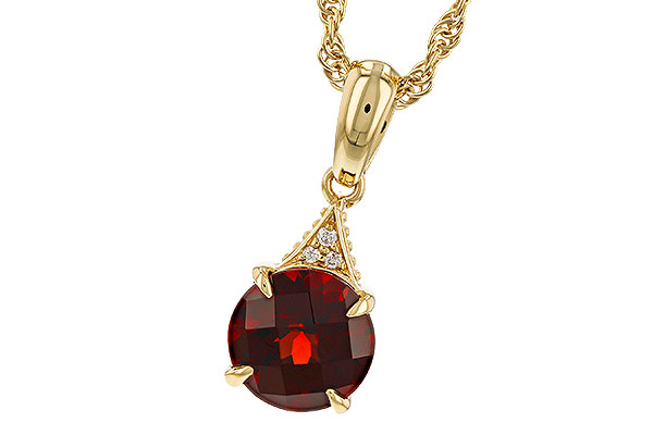 K274-88842: NECK 1.46 GARNET 1.47 TGW (7MM RD)