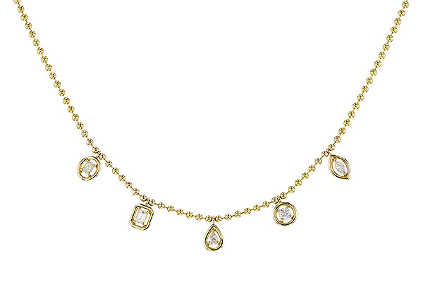 K274-89788: NECKLACE .50 TW FANCY CUT DIAS (18")