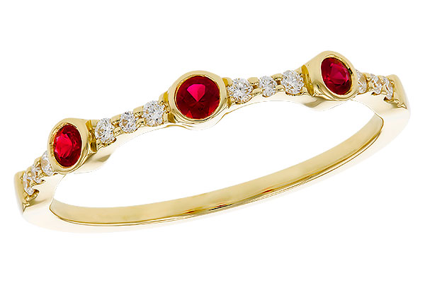 L274-85233: LDS WED RG .15 RUBY .24 TGW