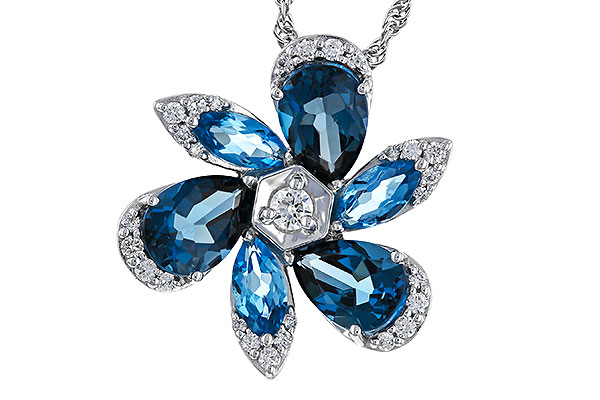 L274-86124: NECKLACE 3.03 BLUE TOPAZ 3.22 TGW