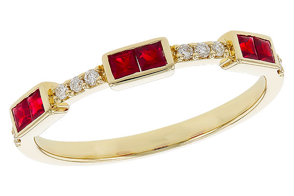 L274-87006: LDS WED RG .34 RUBY .41 TGW