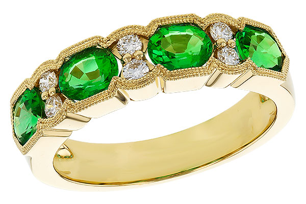 L274-89797: LDS WED RG 1.20 EMERALD 1.38 TGW (5x4MM EMER)