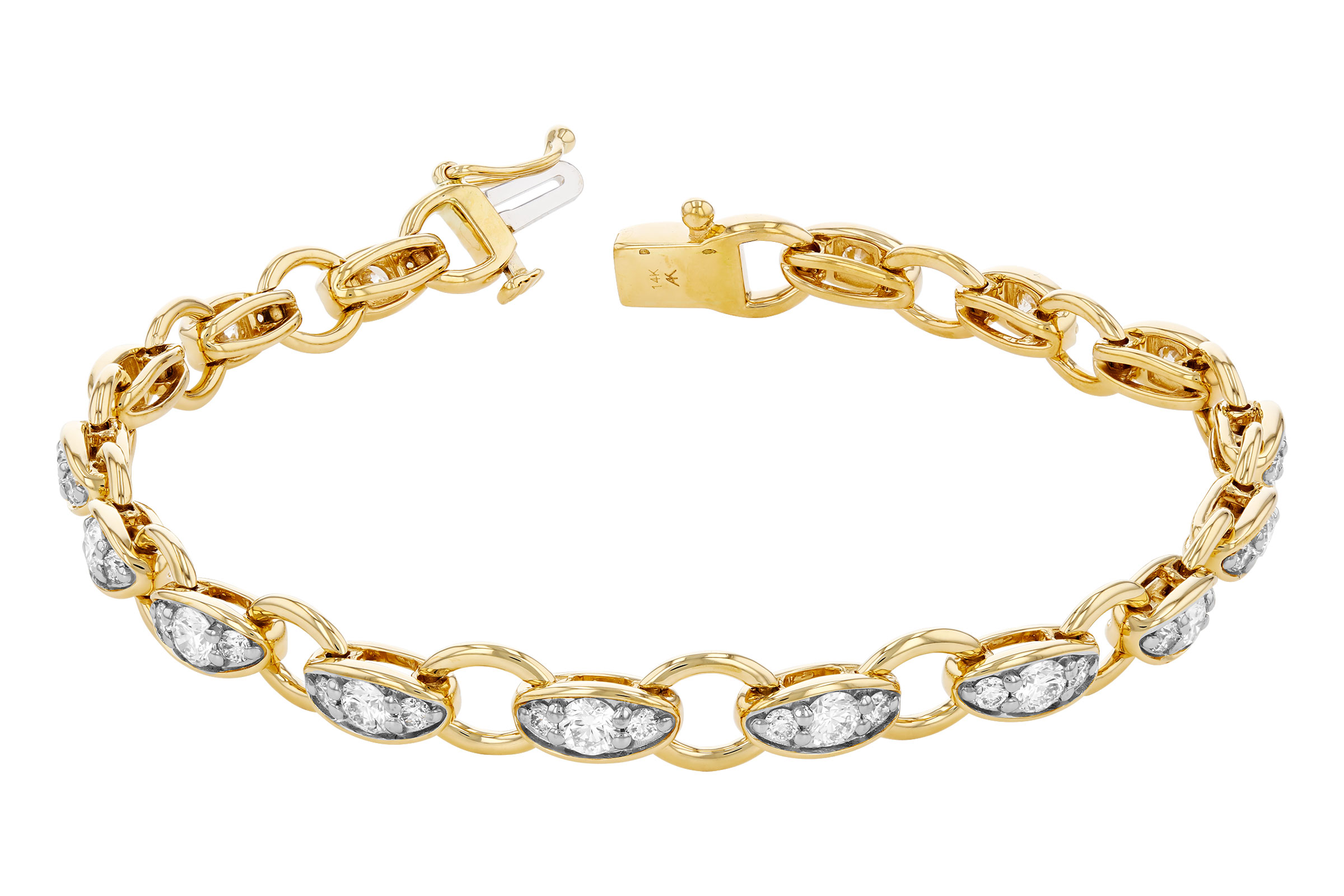 L275-74351: BRACELET 2.20 TW (7")