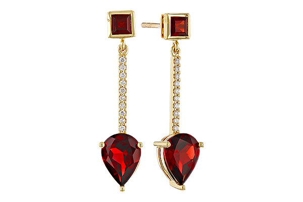 M274-84288: EARRINGS 2.70 TW GARNET 2.77 TGW