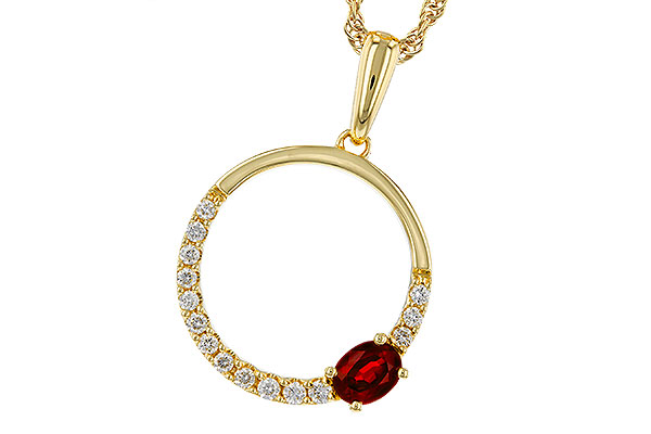 M274-85197: NECKLACE .26 RUBY .41 TGW