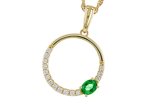 M274-85206: NECKLACE .19 EMERALD .34 TGW