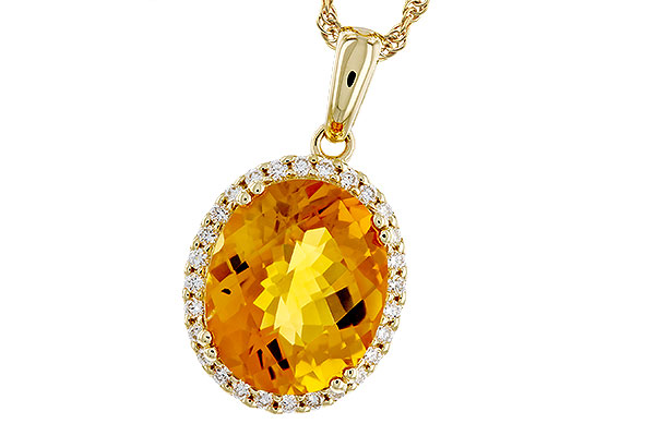 M274-85242: NECKLACE 3.85 CITRINE 4.07 TGW (12x10MM OV)