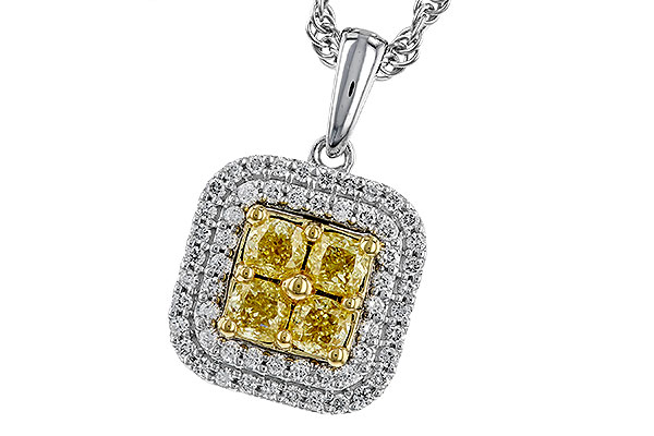 M274-86124: NECK .52 FANCY YELLOW DIAMONDS .72 TW