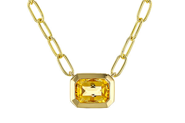 M274-87979: NECKLACE .86 CITRINE (18")