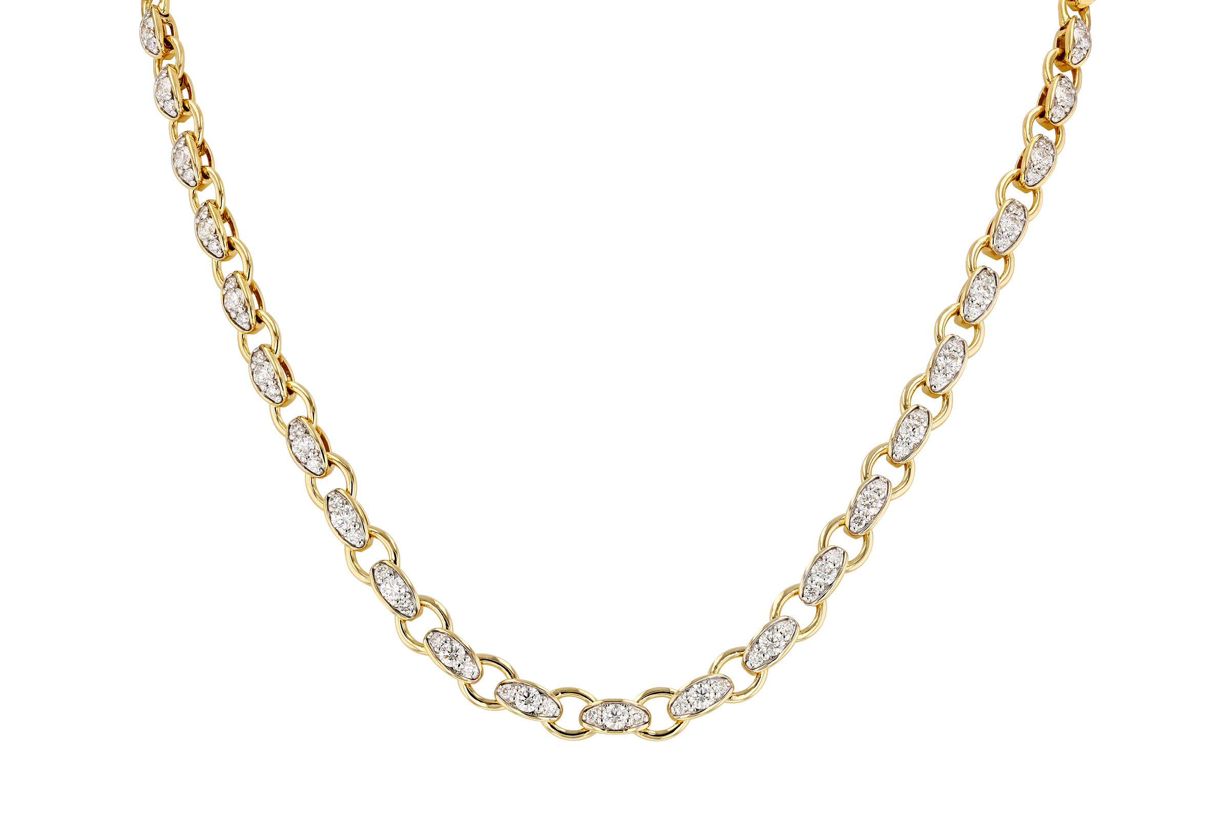 M275-75197: NECKLACE 3.18 TW (17.25")